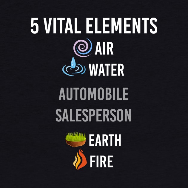 5 Elements Automobile Salesperson by blakelan128